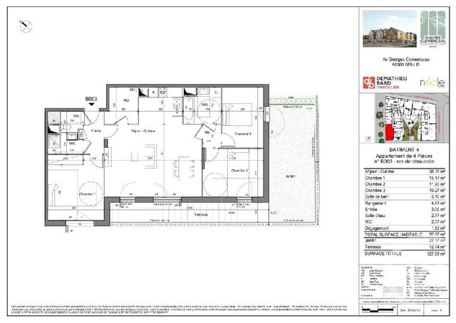 Appartement F4 à vendre - 4 pièces - 92.67 m2 - SENLIS - 60 - PICARDIE - Century 21 Infinity
