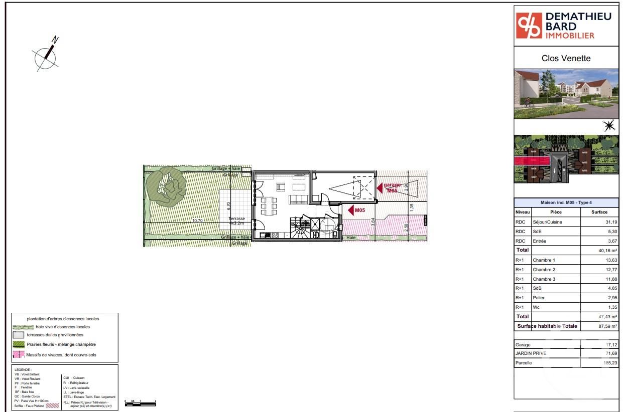 maison à vendre - 4 pièces - 87.59 m2 - VENETTE - Miniature 5
