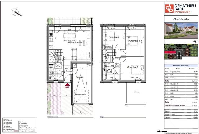 maison à vendre - 4 pièces - 87.59 m2 - VENETTE - 60 - PICARDIE - Century 21 Infinity