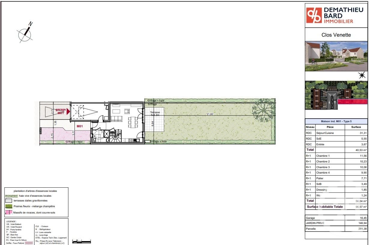 maison à vendre - 5 pièces - 96.57 m2 - VENETTE - Miniature 5