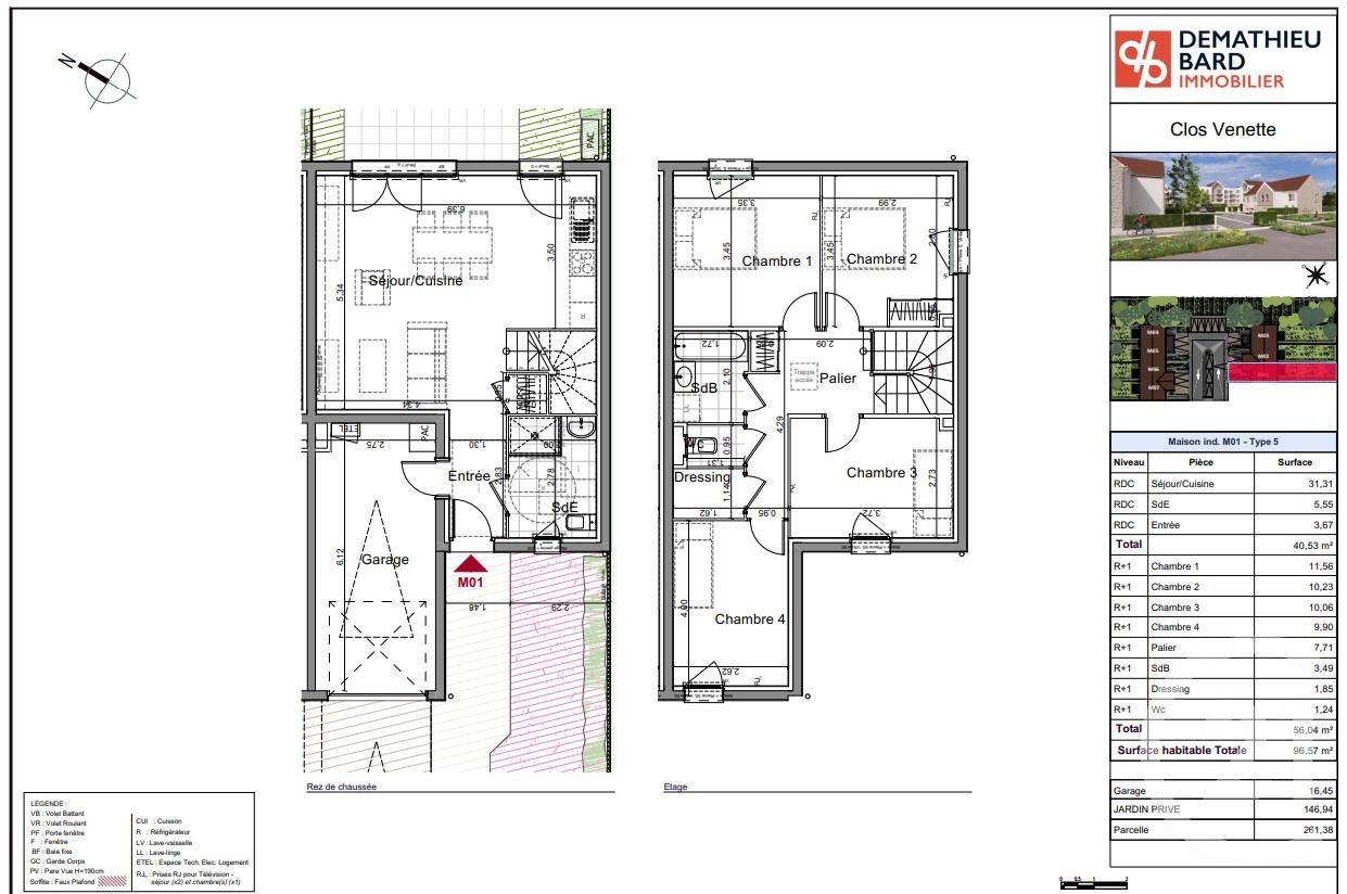maison à vendre - 5 pièces - 96.57 m2 - VENETTE - Miniature 4