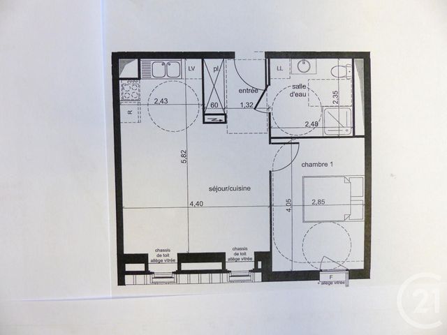 Appartement F2 à louer - 2 pièces - 42.36 m2 - MARGNY LES COMPIEGNE - 60 - PICARDIE - Century 21 Infinity